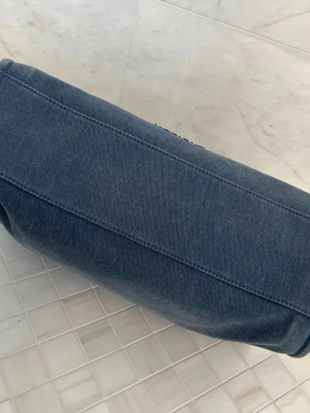 Chanel Blue Sequins canvas tote  Deauville large size - Picture 8 of 17